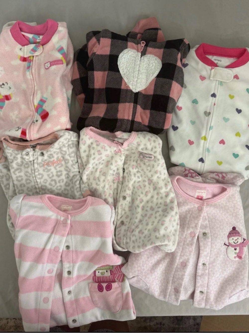 Baby Girl  Sleepwear Bundle - Carters brand